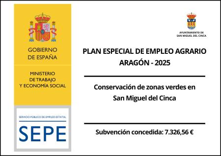 Plan especial de Empleo Agrario Aragón 2025